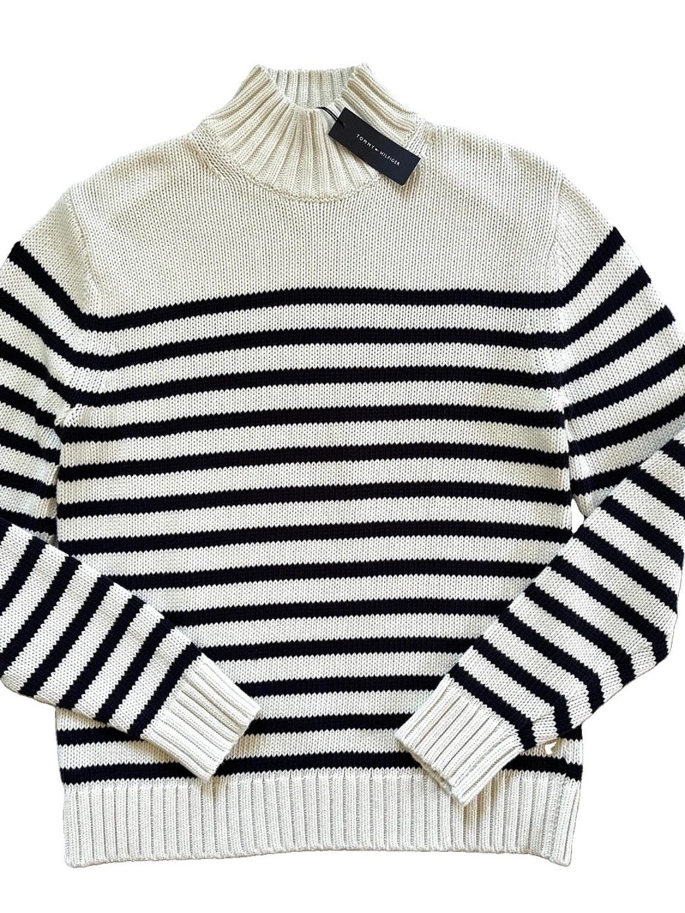 Tommy Hilfiger Men's Breton Stripe Pullover Sweater